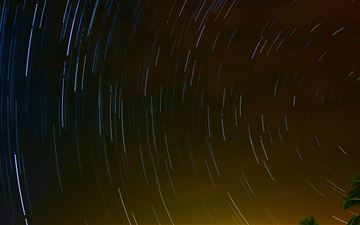 star trails night long exposure 5k iMac wallpaper