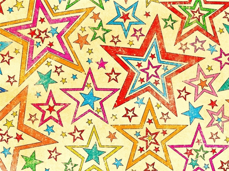 Colored stars Mac Wallpaper