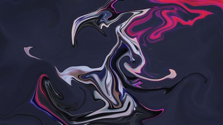 liquid abstract paint brushes 5k Mac Wallpaper