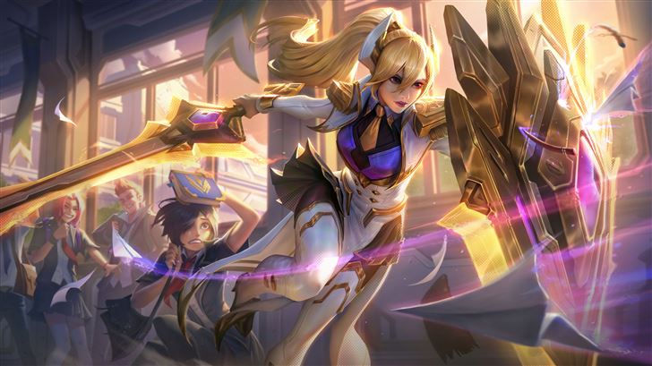 leona and support league of legends 8k Mac Wallpaper