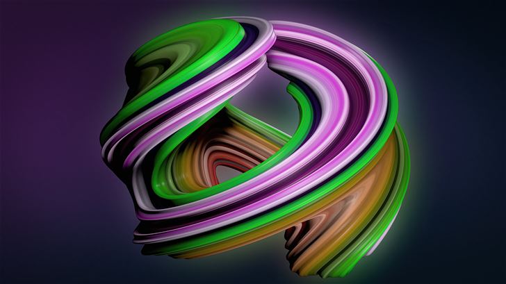 3d graphical abstract 5k Mac Wallpaper