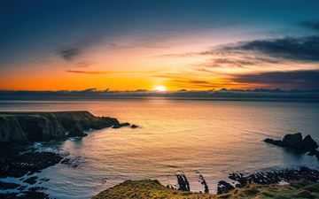aberdeen coast sunrise scotland 5k MacBook Pro wallpaper