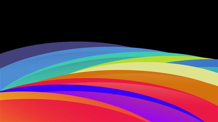 dark color waves abstract 4k Mac Wallpaper