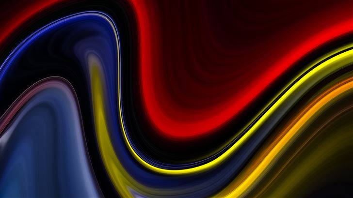 abstract lines neon 4k Mac Wallpaper