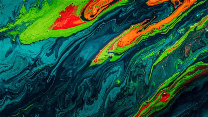 paint liquid splash 5k Mac Wallpaper