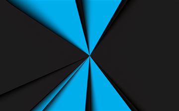 blue dark geometry 8k iMac wallpaper