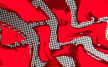 comic red abstract 8k All Mac wallpaper
