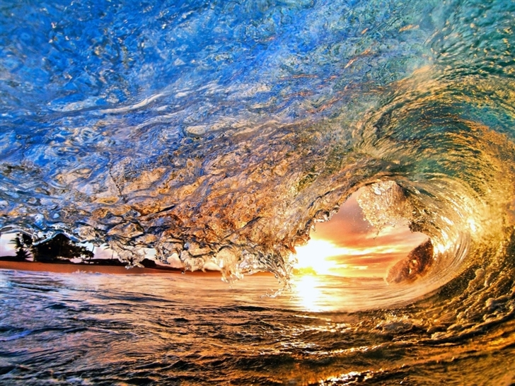 Colorful wave Mac Wallpaper