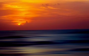 5k ocean sunset ripple effect iMac wallpaper