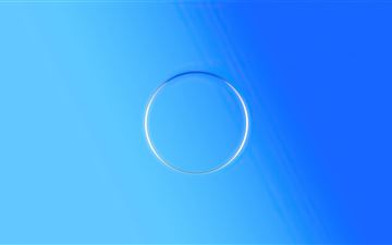 circle blue gradient 5k MacBook Air wallpaper