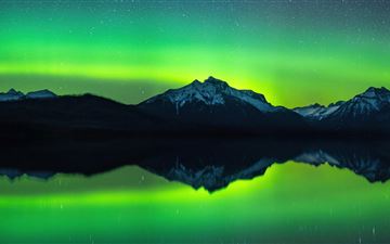 aurora borealis from montana MacBook Air wallpaper