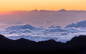 sea of clouds mountains 5k MacBook Air wallpaper
