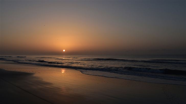 sunrise huntington beach state park 8k Mac Wallpaper