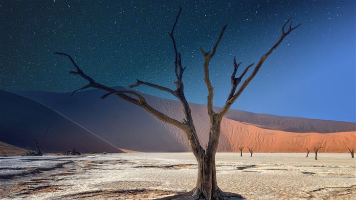 namibia deadvlei panorama 5k Mac Wallpaper