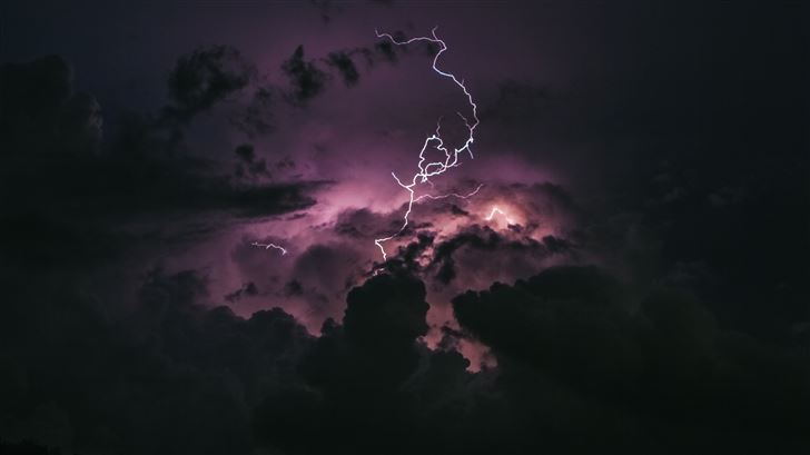 storm lightning cloud Mac Wallpaper