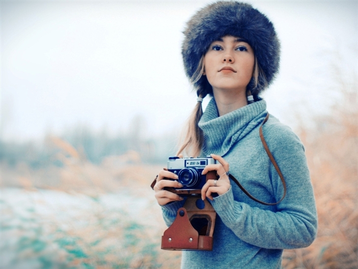 Photographer girl Mac Wallpaper