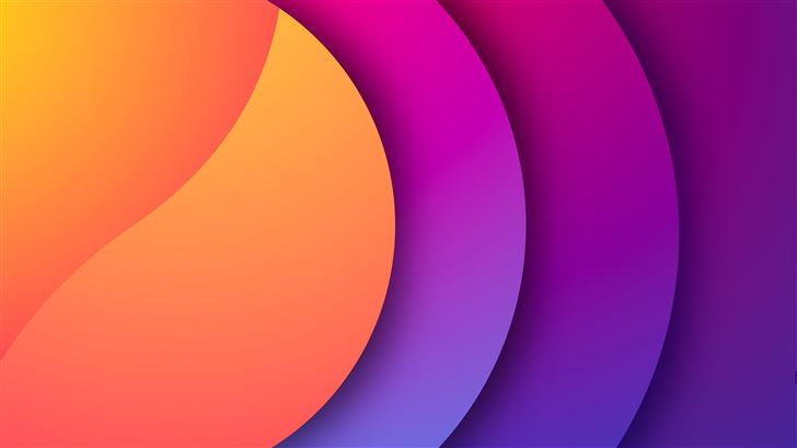 oval gradient shapes 8k Mac Wallpaper