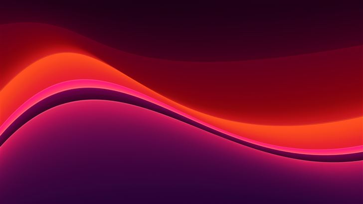 abstract red shape gradient Mac Wallpaper