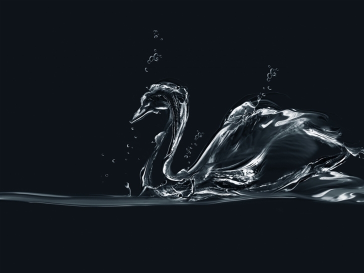 Water Swan Mac Wallpaper
