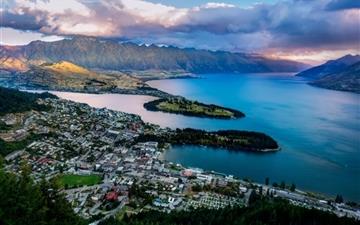 Queenstown From The Air All Mac wallpaper
