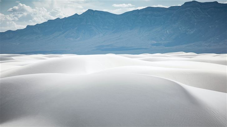 white sand mountains during daytime 5k Mac Wallpaper