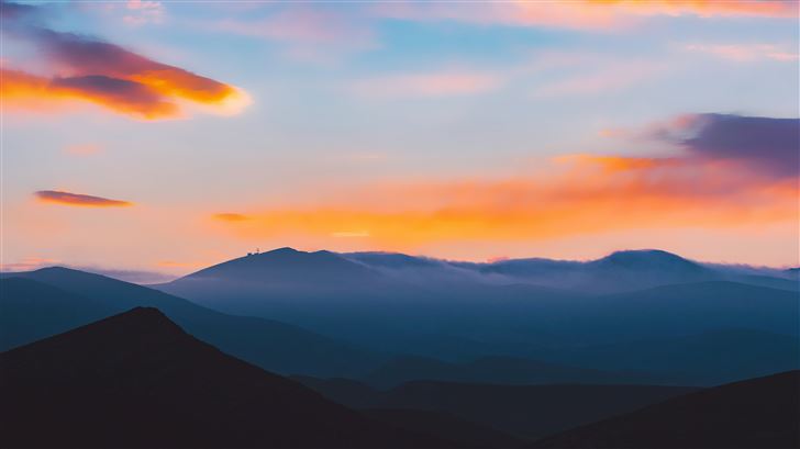 beautiful morning landscape scene 5k Mac Wallpaper