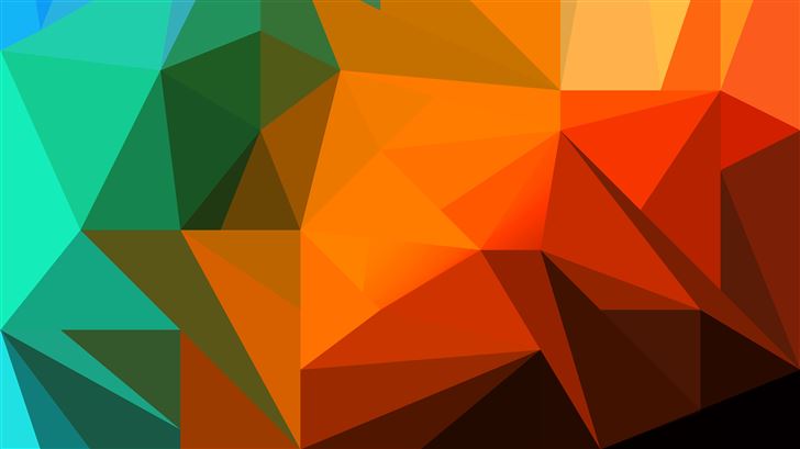 polygon colorful shapes 8k Mac Wallpaper