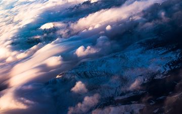 birds eye view of clouds 5k All Mac wallpaper