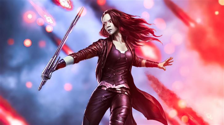 gamora daugther of thanos guardians of the galaxy  Mac Wallpaper