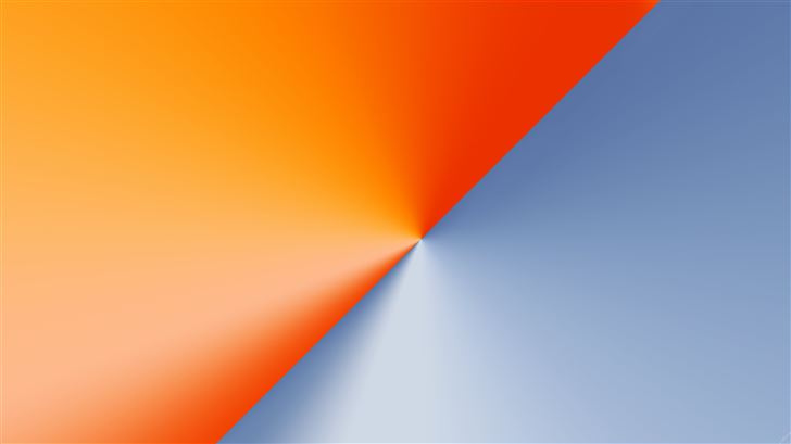 orange light shine 8k Mac Wallpaper