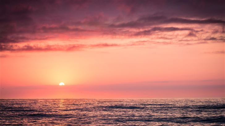 seawater sunrise sunset water Mac Wallpaper