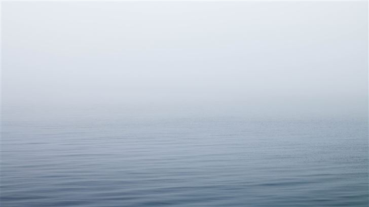 ocean under fog Mac Wallpaper