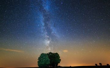 sky astronomy milky way night 5k MacBook Air wallpaper