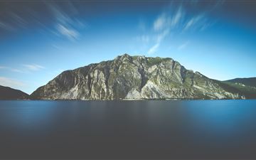island water landscape open sky 5k iMac wallpaper