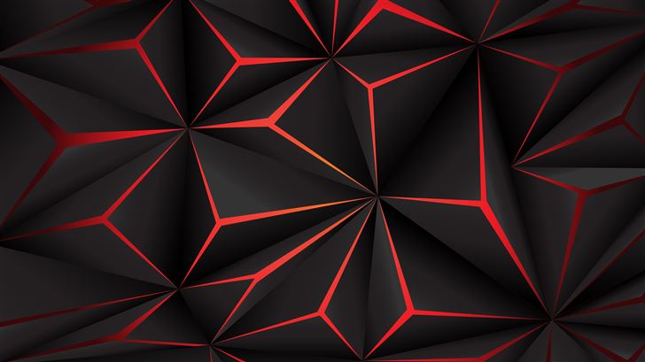 shapes glowing abstract 5k Mac Wallpaper