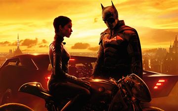 batman and catwoman in the batman movie 2022 All Mac wallpaper