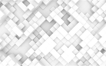 3d cube grids stack light background iMac wallpaper