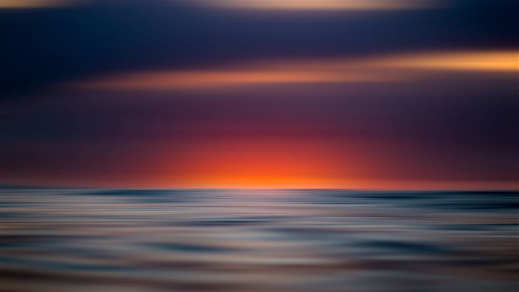 sunset view blur 8k Mac Wallpaper