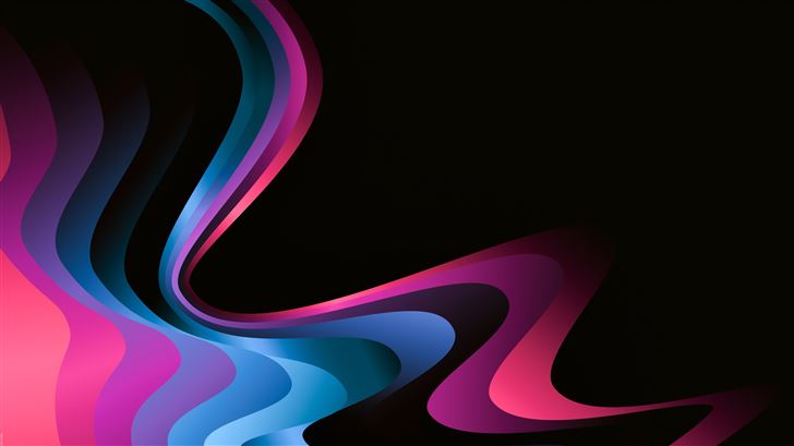 snake motion abstract dark 8k Mac Wallpaper