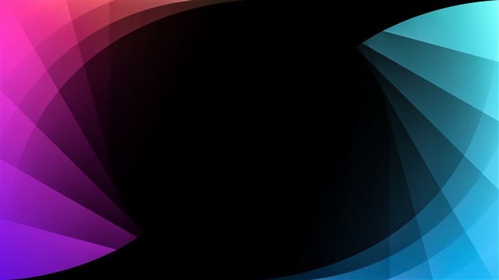black color abstract shape 8k Mac Wallpaper