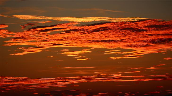 evening red sky sunset Mac Wallpaper