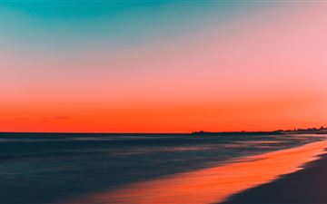 beach sunset 5k All Mac wallpaper