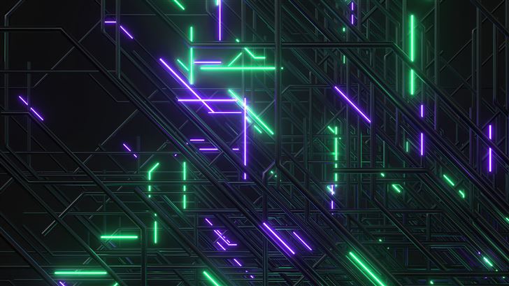 neon light abstract 8k Mac Wallpaper