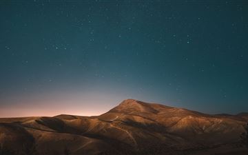stars over desert mountains 5k All Mac wallpaper