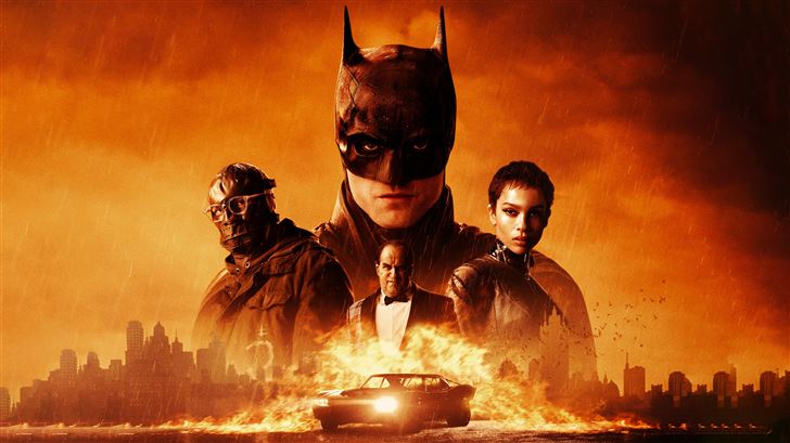 the batman movie poster art 5k Mac Wallpaper