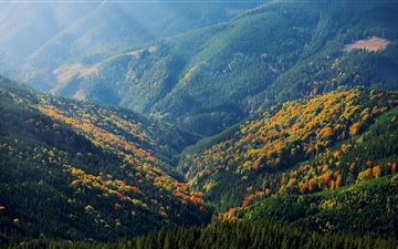 mountain sunrays hill nature landscape outdoors 5k All Mac wallpaper