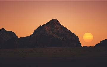 susnet sun rocks mountains MacBook Pro wallpaper