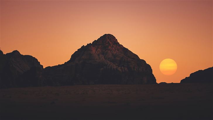 susnet sun rocks mountains Mac Wallpaper