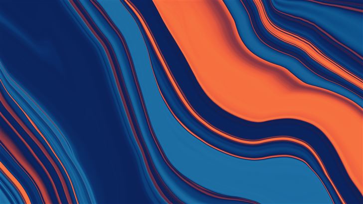 fluid abstract colorful line art 10k Mac Wallpaper