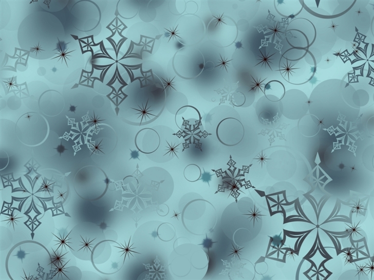 Snowflakes Digital Art Mac Wallpaper